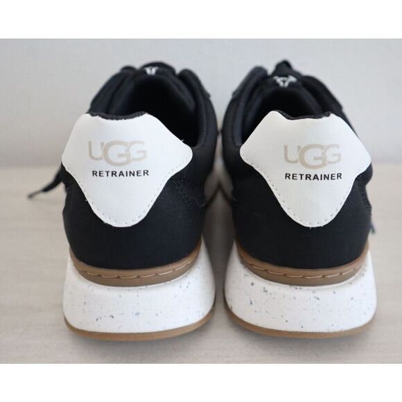 UGG 1136855 Women's Sz 7.5 Black/Coconut Milk White ReTrainer Sneaker Shoes - Picture 2 of 11